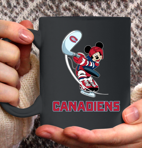 NHL Hockey Montreal Canadiens Cheerful Mickey Mouse Shirt Ceramic Mug 11oz