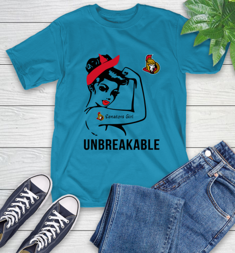 NHL Ottawa Senators Girl Unbreakable Hockey Sports T-Shirt 7