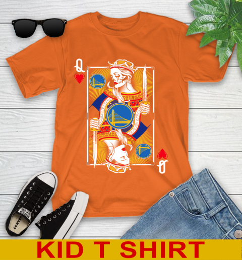 NBA Basketball Golden State Warriors The Queen Of Hearts Card Shirt Youth T-Shirt 8