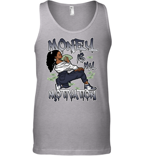 Jordan 1 Midnight Navy Matching Sneaker Tshirt For Woman For Girl Money Is My Motivation White Jordan Shirt