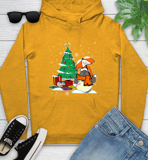 Miami Marlins MLB Baseball Cute Tonari No Totoro Christmas Sports Youth Hoodie 2