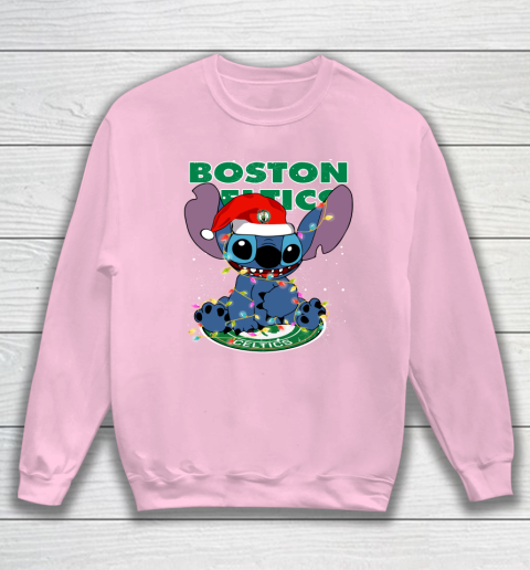 Boston Celtics NBA noel stitch Basketball Christmas Sweatshirt 5