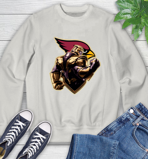 NFL Thanos Avengers Endgame Football Sports Arizona Cardinals Sweatshirt 12