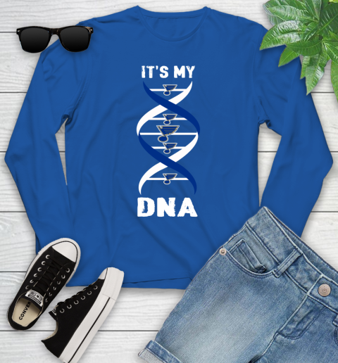 St.Louis Blues NHL Hockey It's My DNA Sports Youth Long Sleeve 10