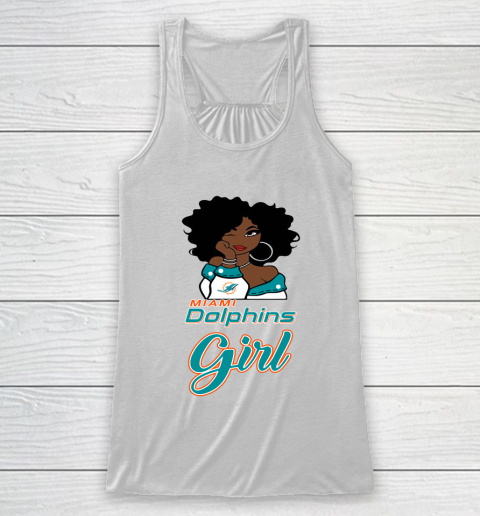 Miami Dolphins Girl NFL Racerback Tank 2