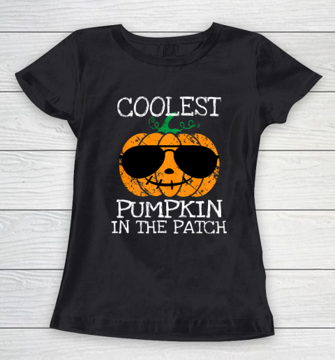 Kids Coolest Pumpkin In The Patch Halloween Costume Boys Girls Women's T-Shirt
