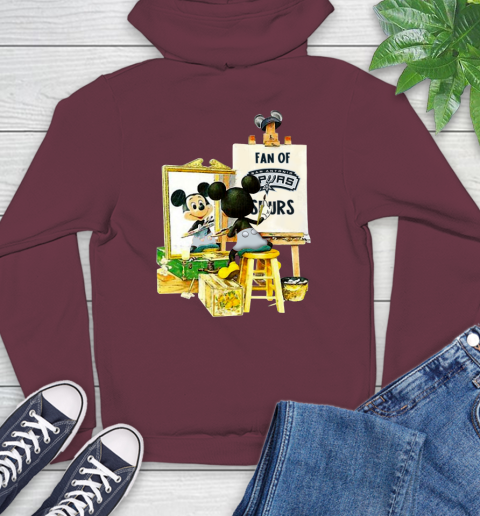 NBA Basketball San Antonio Spurs Mickey Drawing Shirt 18