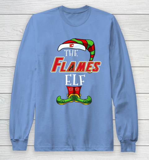Calgary Flames Christmas ELF Funny NHL Long Sleeve T-Shirt 8