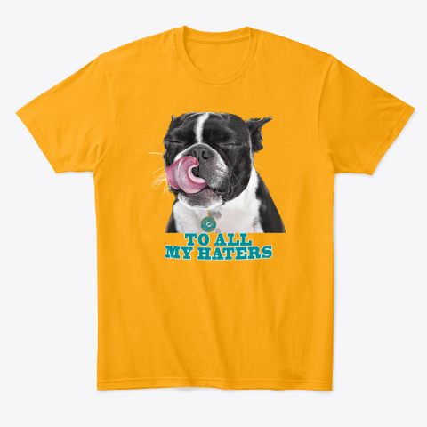 4qks miami dolphins to all my haters dog licking classic t shirt 2 front gold