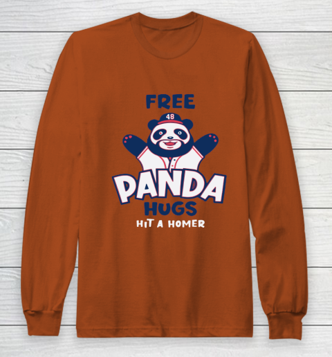 Free Panda Hugs Braves Long Sleeve T-Shirt 5