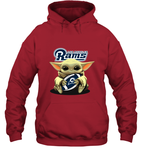 Baby Yoda Loves The Los Angeles Rams - Rookbrand