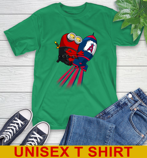 MLB Baseball Los Angeles Angels Deadpool Minion Marvel Shirt T-Shirt 7