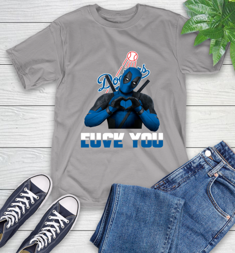 MLB Los Angeles Dodgers Deadpool Love You Fuck You Baseball Sports T-Shirt 6