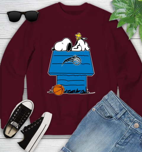 Orlando Magic NBA Basketball Snoopy Woodstock The Peanuts Movie Youth Sweatshirt 5