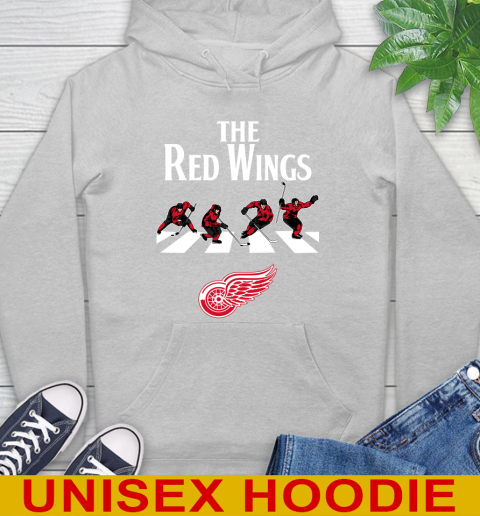 NHL Hockey Detroit Red Wings The Beatles Rock Band Shirt Hoodie 6