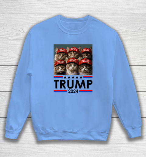 Donald Trump Make Cats Safe Again 2024 Debate Funny Sweatshirt 7