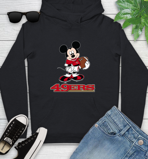 NFL Football San Francisco 49ers Cheerful Mickey Mouse Shirt Youth Hoodie