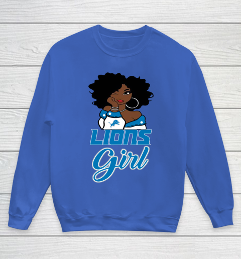 Detroit Lions Girl NFL Youth Sweatshirt - Image 9