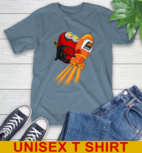 NBA Basketball Phoenix Suns Deadpool Minion Marvel Shirt T-Shirt 8