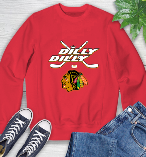 NHL Chicago Blackhawks Dilly Dilly Hockey Sports Sweatshirt 10