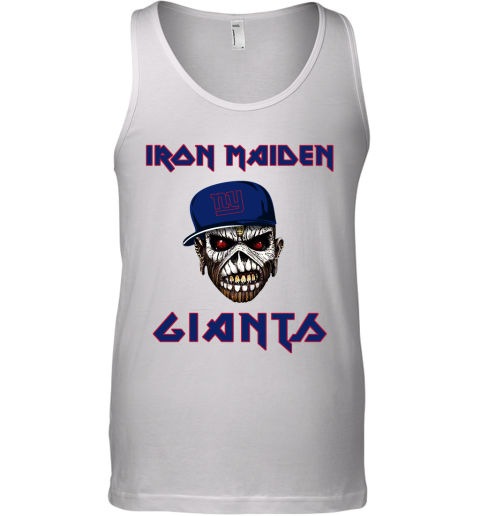 NFL New York Giants Iron Maiden Rock Band Music Football Sports 95mYHJ7THtS unisex tank 17 95 151514 front white