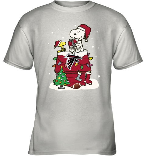 Happy Christmas With Atlanta Falcons Snoopy Youth T-Shirt