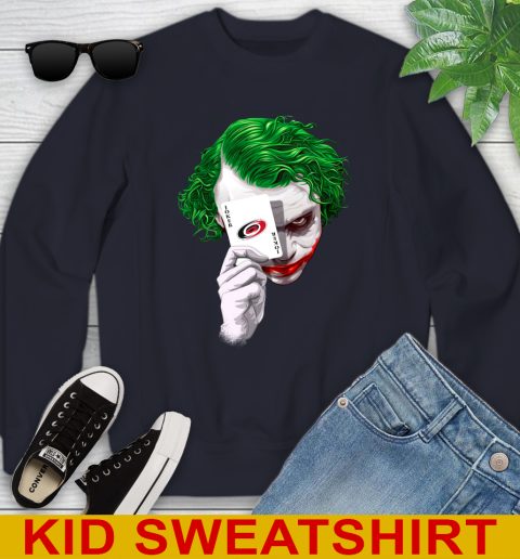 Carolina Hurricanes NHL Hockey Joker Card Shirt Youth Sweatshirt - Image 3