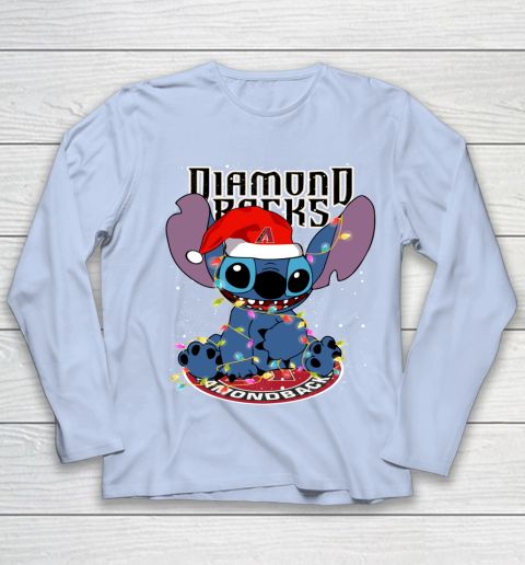 Arizona Diamondbacks MLB noel stitch Baseball Christmas Youth Long Sleeve 5