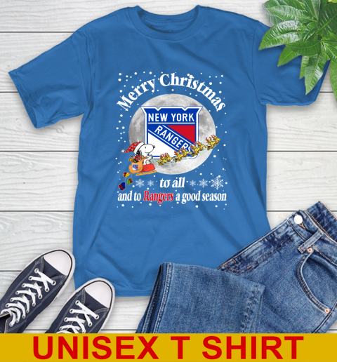 New York Rangers Merry Christmas To All And To Rangers A Good Season NHL Hockey Sports T-Shirt 11