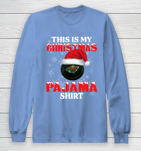Minnesota Wild This Is My Christmas Pajama Shirt NHL Long Sleeve T-Shirt 8