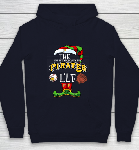 Pittsburgh Pirates Christmas ELF Funny MLB Youth Hoodie 2