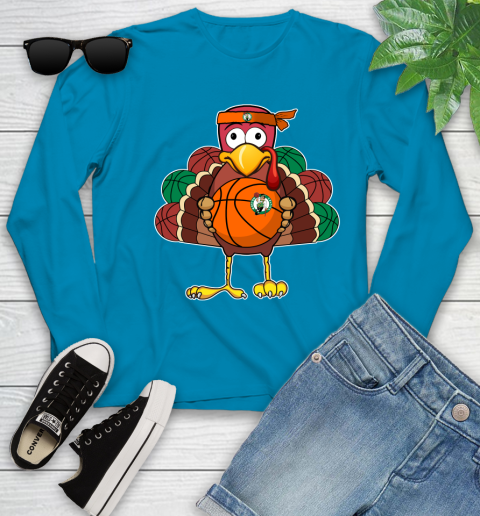 Boston Celtics Turkey thanksgiving day Youth Long Sleeve 7