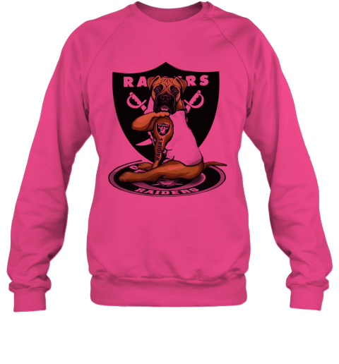 pink raiders sweatshirt