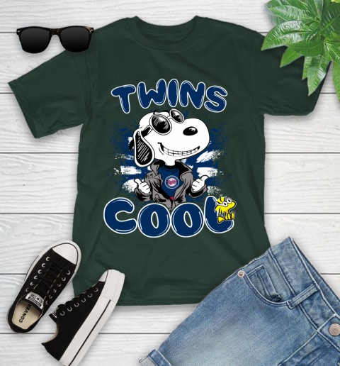 MLB Baseball Minnesota Twins Cool Snoopy Shirt Youth T-Shirt 4