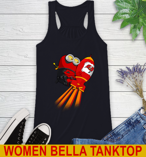 NFL Football Tampa Bay Buccaneers Deadpool Minion Marvel Shirt Racerback Tank 8