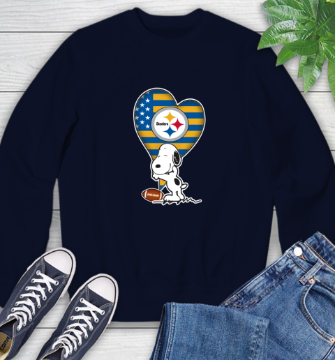 Pittsburgh Steelers NFL Football The Peanuts Movie Adorable Snoopy Sweatshirt 3