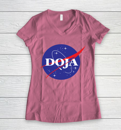 Doja Nasa Women's V-Neck T-Shirt 7