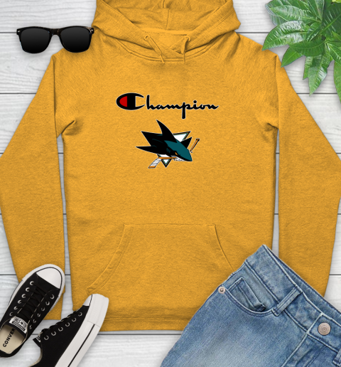 NHL Hockey San Jose Sharks Champion Shirt Youth Hoodie 2