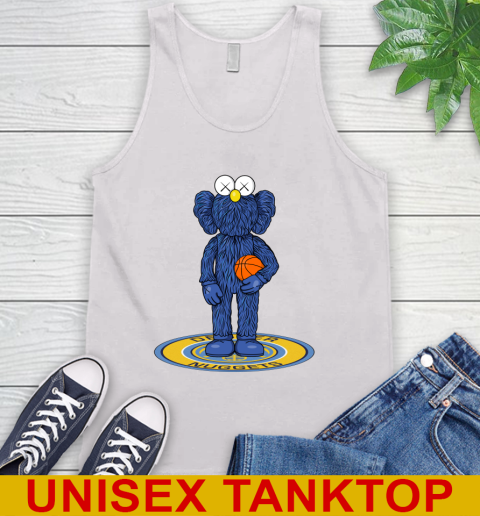 NBA Basketball Denver Nuggets Kaws Bff Blue Figure Shirt Tank Top