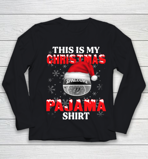 San Antonio Spurs This Is My Christmas Pajama Shirt NBA Youth Long Sleeve
