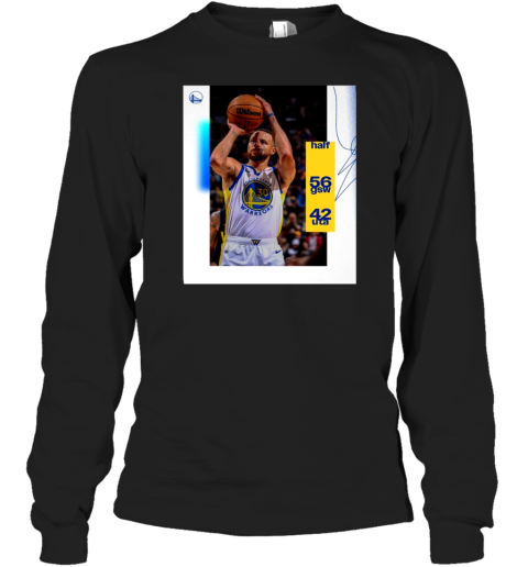 Stephen Curry Golden State Warriors Halftime in Salt Lake City 56 gsw 42 uta Poster Long Sleeve T-Shirt