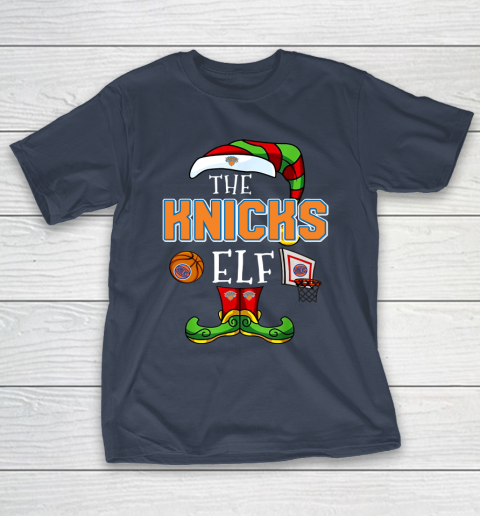 New York Knicks Christmas ELF Funny NBA T-Shirt 3