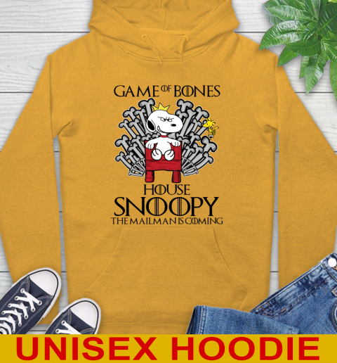 Game of bones house snoopy the mailman is coming tshirt 14