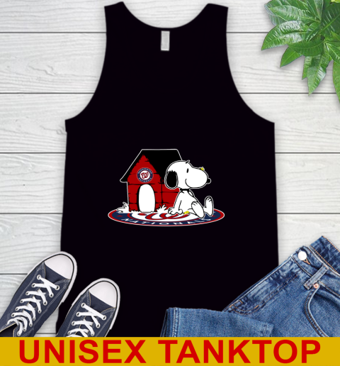 MLB Baseball Washington Nationals Snoopy The Peanuts Movie Shirt Tank Top 2