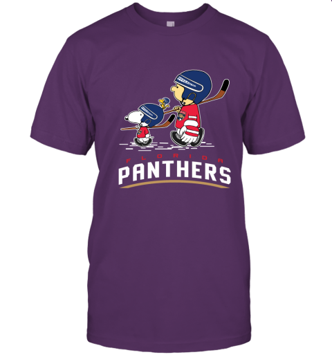 Let's Play Floria Panthers Ice Hockey Snoopy NHL Unisex Jersey Tee