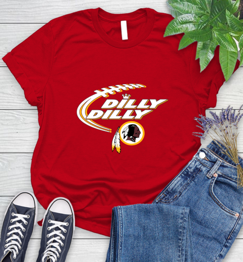 NFL Washington Redskins Dilly Dilly Football Sports Women's T-Shirt 9