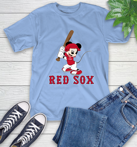 MLB Baseball Boston Red Sox Cheerful Mickey Mouse Shirt T-Shirt 12