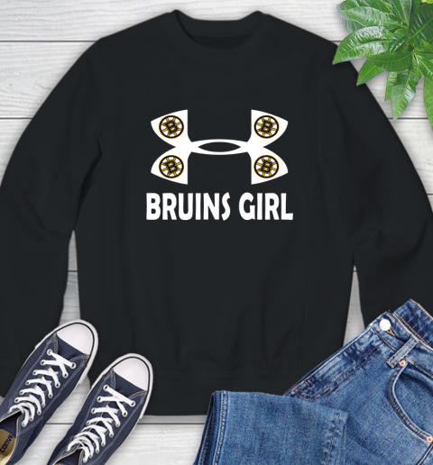 NHL Boston Bruins Girl Under Armour Hockey Sports Sweatshirt