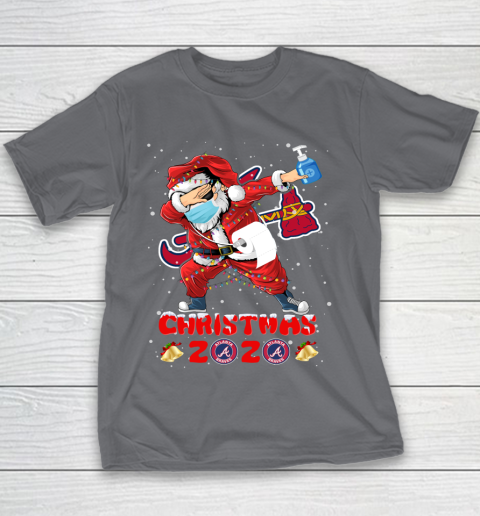 Atlanta Braves Funny Santa Claus Dabbing Christmas 2020 MLB Youth T-Shirt 5