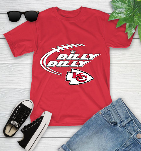 NFL Kansas City Chiefs Dilly Dilly Football Sports Youth T-Shirt 10